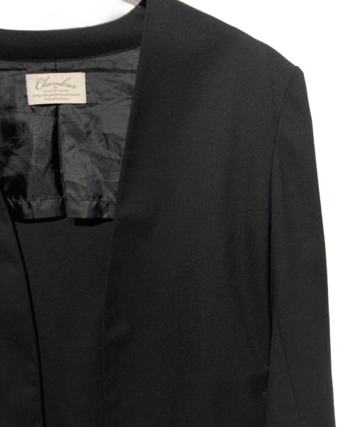 Adam et Rope（アダム エ ロペ）Adam et Rope (アダム エ ロペ) ノーカラージャケット ブラック サイズ:Sの古着・服飾アイテム