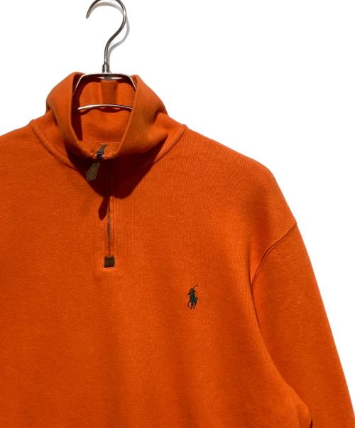 POLO RALPH LAUREN（ポロ・ラルフローレン）POLO RALPH LAUREN (ポロ・ラルフローレン) ハーフジップニット オレンジ サイズ:Mの古着・服飾アイテム