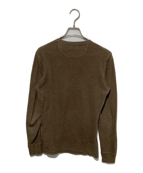 RRL（ダブルアールエル）RRL (ダブルアールエル) ヘンリーネックサーマルカットソー カーキ サイズ:XSの古着・服飾アイテム