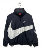 NIKEナイキ）の古着「BIG SWOOSH ANRK JACKET」｜ブラック×ホワイト