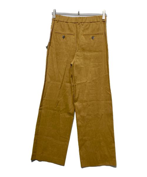 23区（ニジュウサンク）23区 (ニジュウサンク) リネンレーヨンストレッチ ワイド パンツ イエロー サイズ:36 未使用品の古着・服飾アイテム