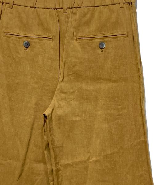 23区（ニジュウサンク）23区 (ニジュウサンク) リネンレーヨンストレッチ ワイド パンツ イエロー サイズ:36 未使用品の古着・服飾アイテム