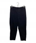MARGARET HOWELLマーガレットハウエル）の古着「WOOL COTTON TWILLトラウザーパンツ」｜ネイビー