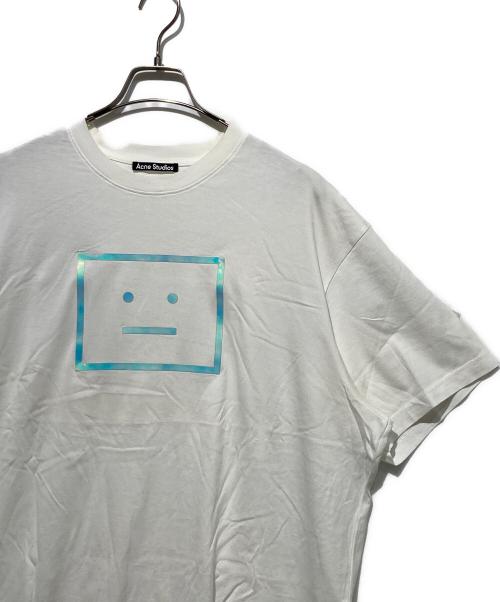 Acne studios（アクネ ストゥディオス）ACNE STUDIOS (アクネ ストゥディオス) クルーネックＴシャツ ホワイト サイズ:Lの古着・服飾アイテム