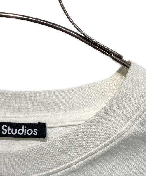 Acne studios（アクネ ストゥディオス）ACNE STUDIOS (アクネ ストゥディオス) クルーネックＴシャツ ホワイト サイズ:Lの古着・服飾アイテム