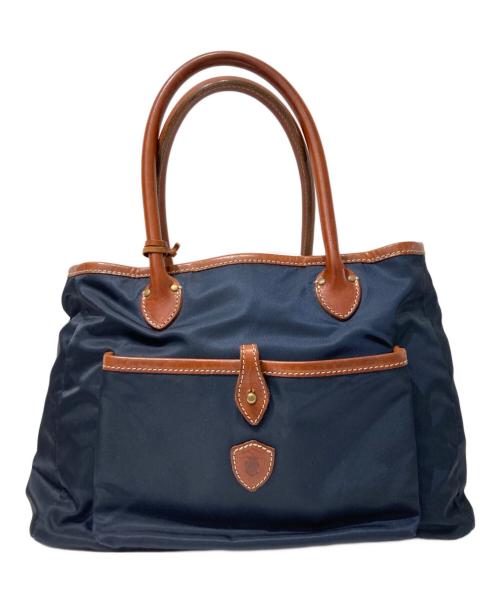 Felisi（フェリージ）Felisi (フェリージ) トートバッグ ネイビー×ブラウンの古着・服飾アイテム