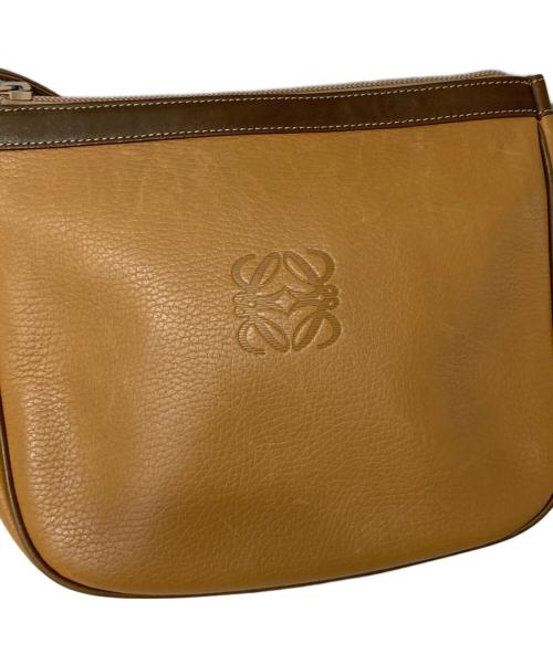 LOEWE（ロエベ）LOEWE (ロエベ) アナグラムショルダーバッグ ベージュの古着・服飾アイテム