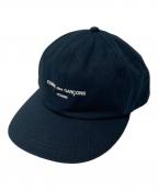 COMME des GARCONS HOMMEコムデギャルソン オム）の古着「LOGO CAP キャップ」｜ブラック