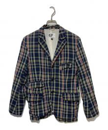 Engineered Garments（エンジニアドガーメンツ）の古着「チェックジャケット」｜ネイビー×グリーン