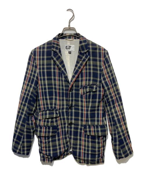 Engineered Garments（エンジニアドガーメンツ）Engineered Garments (エンジニアードガーメンツ) チェックジャケット ネイビー×グリーン サイズ:ＸＳの古着・服飾アイテム