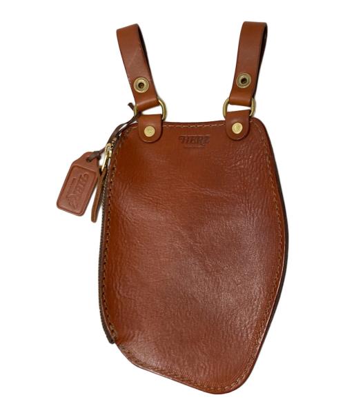 Herz（ヘルツ）Herz (ヘルツ) ベルトポーチ ブラウンの古着・服飾アイテム