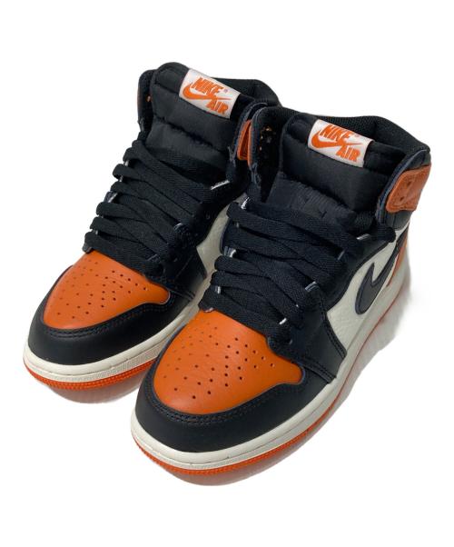 NIKE（ナイキ）NIKE (ナイキ) AIR JORDAN 1 RETRO HIGH OG GS オレンジ×ブラック サイズ:22.5の古着・服飾アイテム