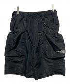 Abu Garciaアブガルシア）の古着「ハーフカーゴパンツ」｜ブラック