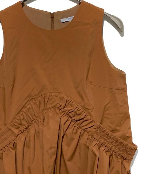 UN3D.（アンスリード）UN3D. (アンスリード) ROUND GATHER TOP ブラウン サイズ:38の古着・服飾アイテム