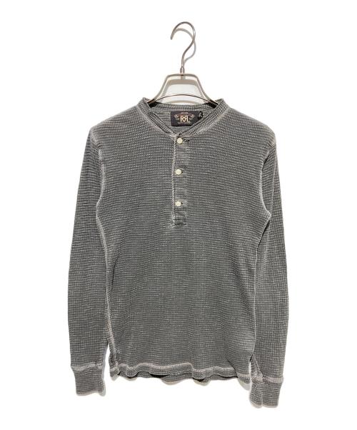 RRL（ダブルアールエル）RRL (ダブルアールエル) ヘンリーネックサーマルカットソー グレー サイズ:XSの古着・服飾アイテム