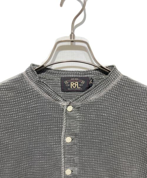 RRL（ダブルアールエル）RRL (ダブルアールエル) ヘンリーネックサーマルカットソー グレー サイズ:XSの古着・服飾アイテム