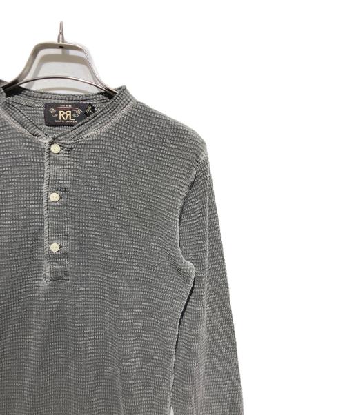 RRL（ダブルアールエル）RRL (ダブルアールエル) ヘンリーネックサーマルカットソー グレー サイズ:XSの古着・服飾アイテム