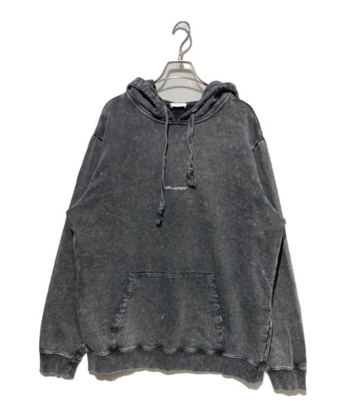 Saint Laurent Paris（サンローランパリ）Saint Laurent Paris (サンローランパリ) Washed Logo Sweatshirt グレー サイズ:XLの古着・服飾アイテム