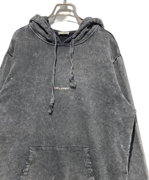 Saint Laurent Paris（サンローランパリ）Saint Laurent Paris (サンローランパリ) Washed Logo Sweatshirt グレー サイズ:XLの古着・服飾アイテム