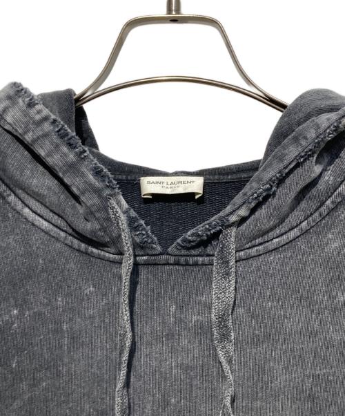 Saint Laurent Paris（サンローランパリ）Saint Laurent Paris (サンローランパリ) Washed Logo Sweatshirt グレー サイズ:XLの古着・服飾アイテム