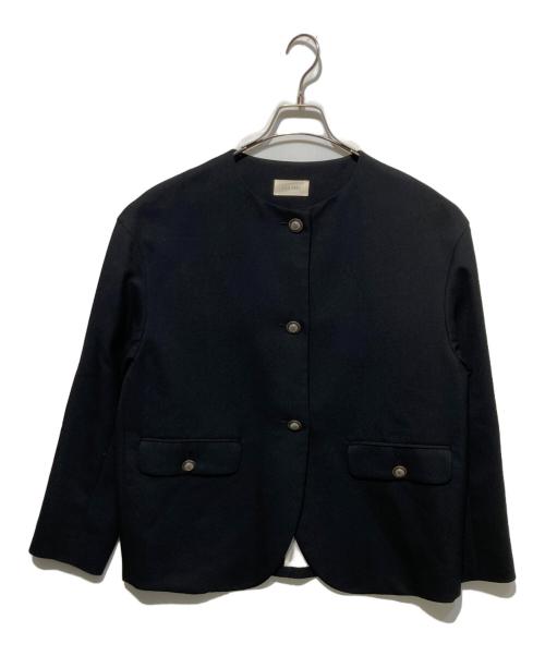 DES PRES（デ プレ）DES PRES (デ プレ) ウールオックスフォード クルーネックジャケット ブラック サイズ:36の古着・服飾アイテム