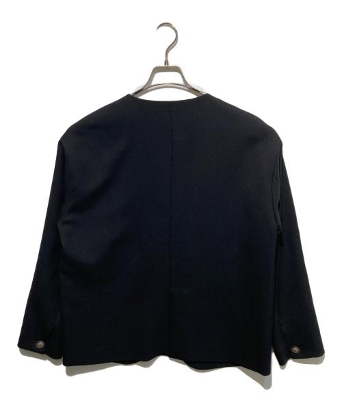 DES PRES（デ プレ）DES PRES (デ プレ) ウールオックスフォード クルーネックジャケット ブラック サイズ:36の古着・服飾アイテム