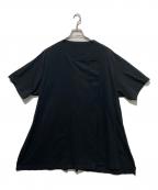 GROUND Yグラウンドワイ）の古着「Assymmetry half T-shirt」｜ブラック