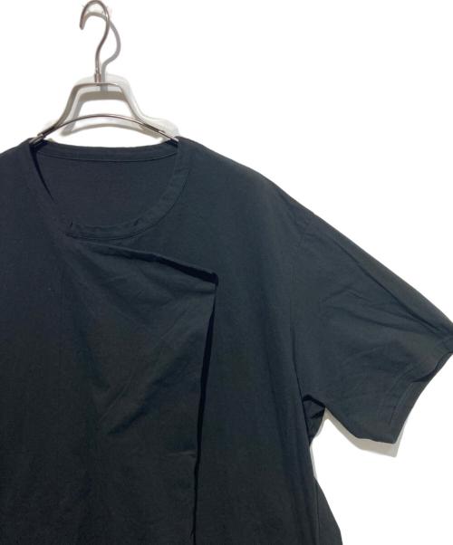 GROUND Y（グラウンドワイ）GROUND Y (グラウンドワイ) Assymmetry half T-shirt ブラック サイズ:3の古着・服飾アイテム