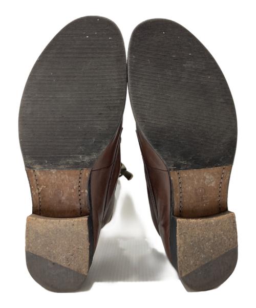 UNDERCOVERISM（アンダーカバーイズム）UNDERCOVERISM (アンダーカバーイズム) ミリタリースタッズセンタージップブーツ ブラウン サイズ:XLの古着・服飾アイテム