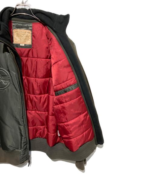 ALPHA（アルファ）ALPHA (アルファ) フードライニングMA-1ジャケット グリーン サイズ:5Lの古着・服飾アイテム