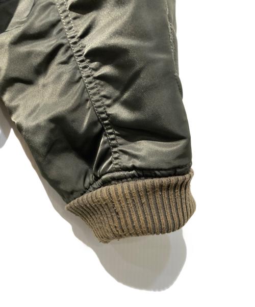 ALPHA（アルファ）ALPHA (アルファ) フードライニングMA-1ジャケット グリーン サイズ:5Lの古着・服飾アイテム