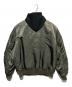 ALPHA (アルファ) フードライニングMA-1ジャケット グリーン サイズ:5L：12000円