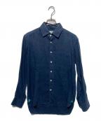 James Mortimerジェームス・モルティマー）の古着「リネンシャツ」｜ネイビー