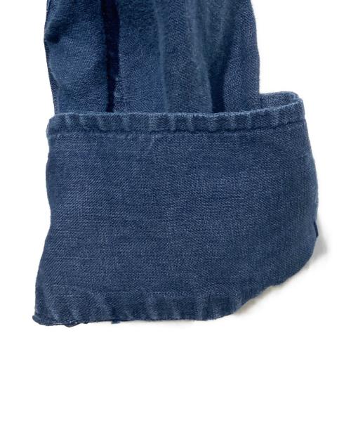 James Mortimer（ジェームス・モルティマー）James Mortimer (ジェームス・モルティマー) リネンシャツ ネイビー サイズ:40の古着・服飾アイテム