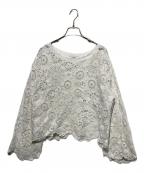 JOURNAL STANDARD relumeジャーナルスタンダード レリューム）の古着「エンブロイダリークロシェプルオーバー」｜ホワイト