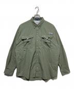 Columbiaコロンビア）の古着「バハマ II ロングスリーブシャツ」｜カーキ