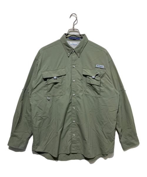 Columbia（コロンビア）Columbia (コロンビア) バハマ II ロングスリーブシャツ カーキ サイズ:Lの古着・服飾アイテム