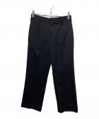 H BEAUTY&YOUTHエイチ ビューティー&ユース）の古着「ウール カルゼ ストレート パンツ」｜ブラック