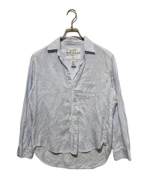 Frank&Eileen（フランクアンドアイリーン）Frank&Eileen (フランクアンドアイリーン) EILEENストライプシャツ ブルー サイズ:XSの古着・服飾アイテム