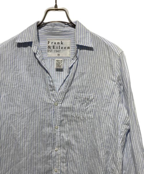Frank&Eileen（フランクアンドアイリーン）Frank&Eileen (フランクアンドアイリーン) EILEENストライプシャツ ブルー サイズ:XSの古着・服飾アイテム