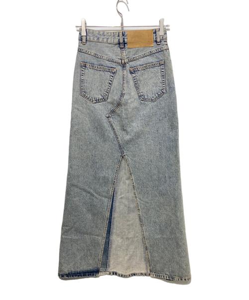 MM6 Maison Margiela（エムエムシックスメゾンマルジェラ）MM6 Maison Margiela (エムエムシックスメゾンマルジェラ) slit denim maxi-skirt/スリットデニムマキシスカート インディゴ サイズ:38の古着・服飾アイテム