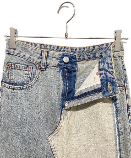 MM6 Maison Margiela（エムエムシックスメゾンマルジェラ）MM6 Maison Margiela (エムエムシックスメゾンマルジェラ) slit denim maxi-skirt/スリットデニムマキシスカート インディゴ サイズ:38の古着・服飾アイテム