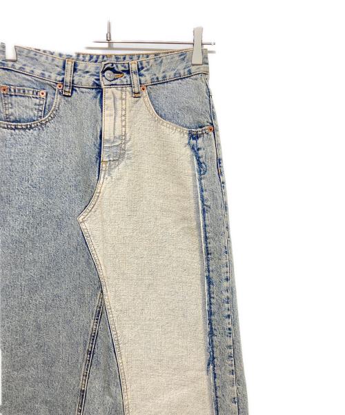 MM6 Maison Margiela（エムエムシックスメゾンマルジェラ）MM6 Maison Margiela (エムエムシックスメゾンマルジェラ) slit denim maxi-skirt/スリットデニムマキシスカート インディゴ サイズ:38の古着・服飾アイテム