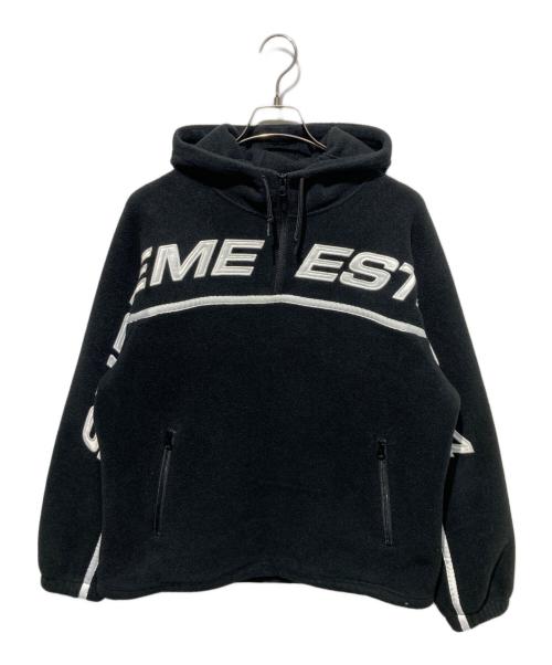 SUPREME（シュプリーム）Supreme (シュプリーム) Polartec Half Zip Hooded SWEATSHIRT ブラック サイズ:無しの古着・服飾アイテム