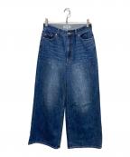 ARPEGE STORYアルページュストーリー）の古着「ローウエストワイドパンツ」｜インディゴ
