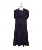 Snidelスナイデル）の古着「Heart Collectionプリントワンピース」｜ネイビー