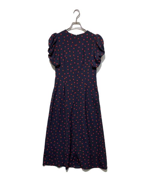 Snidel（スナイデル）Snidel (スナイデル) Heart Collectionプリントワンピース ネイビー サイズ:１の古着・服飾アイテム