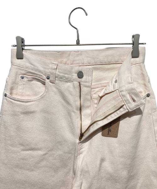 Rie miller（リエ ミラー）Rie miller (リエ ミラー) スリットフレアハイウエストデニム ピンク サイズ:Ｍ 未使用品の古着・服飾アイテム