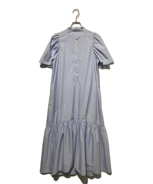 #Newans（ハッシュニュアンス）#Newans (ハッシュニュアンス) フレアヘムシャツワンピース ブルー サイズ:1の古着・服飾アイテム
