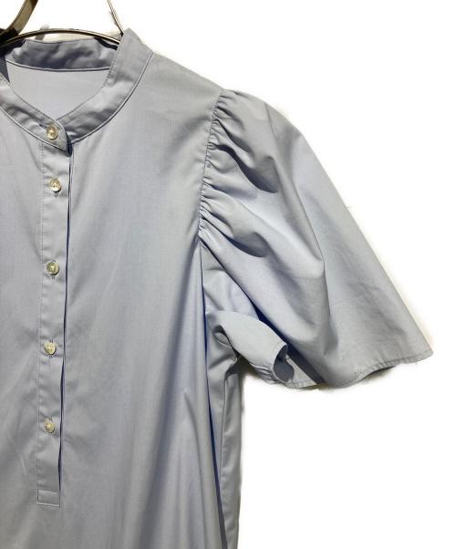 #Newans（ハッシュニュアンス）#Newans (ハッシュニュアンス) フレアヘムシャツワンピース ブルー サイズ:1の古着・服飾アイテム